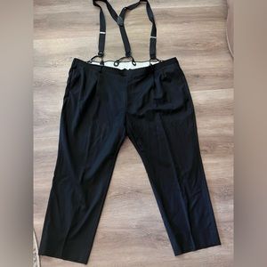 EUC Men’s Suit Pants 54 Regular. 52 waist. Worn once for wedding. W/suspenders!